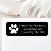 Étiquette de retour de logo professionnel personna (En situation)