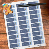 Étiquette de retour de l'ours bleu polaire