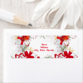 Étiquette de retour de Noël (En situation)