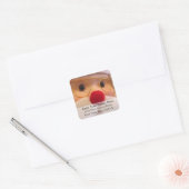 Étiquette de retour de Noël de Père Noël Plush (Enveloppe)