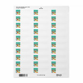 Étiquette de retour de Sea Isle City (Feuille entière)