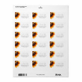 Étiquette de retour de Sunflower (Feuille entière)