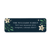 Étiquette de retour de vacances de Bright Boughs (Devant)