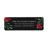 Étiquette de retour de vacances de Bright Boughs (Devant)