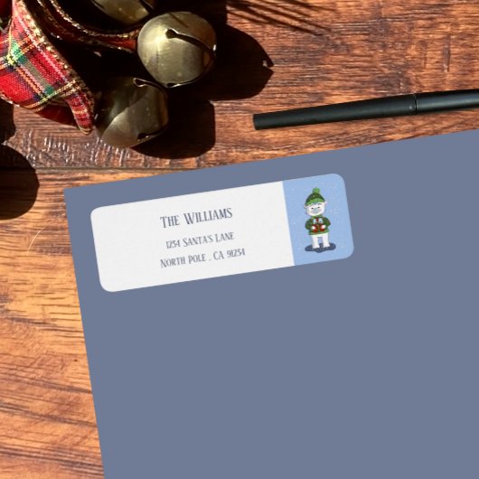 Étiquette de retour de vacances Ours polaire avec 