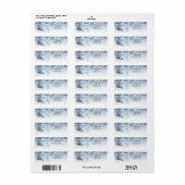 Étiquette de retour de vacances Snowman (Feuille entière)