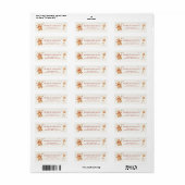 Étiquette de retour d'échange de biscuits de Noël (Feuille entière)