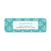 Étiquette de retour des chandeliers verts à la men (Devant)