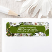 Étiquette de retour des fleurs d'arbre de printemp (En situation)