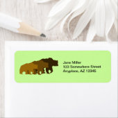 Étiquette de retour des ours grizzlis (En situation)