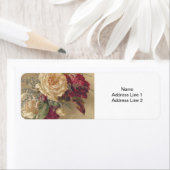 Étiquette de retour des Roses de Noël victoriens (En situation)