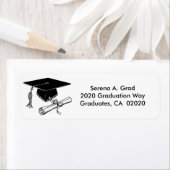 Étiquette de retour des symboles de la fête de gra (En situation)