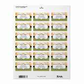 Étiquette de retour des tournesols d'automne (Feuille entière)