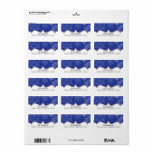 Étiquette de retour des vacances hivernales de sno (Feuille entière)