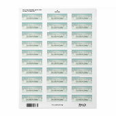 Étiquette de retour des vacances hivernales neige (Feuille entière)