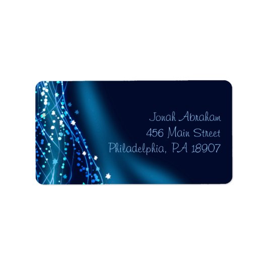 Étiquette de retour Dove Bat Bar Mitzvah (Devant)