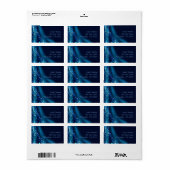 Étiquette de retour Dove Bat Bar Mitzvah (Feuille entière)