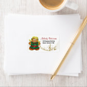 Étiquette de retour du biscuit au pain de gingembr (En situation)