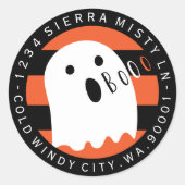 Étiquette de retour du cercle fantôme mignon d'Hal (Devant)