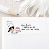 Étiquette de retour du chef boulanger décorateur d (En situation)