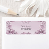 Étiquette de retour du feuillage rose (En situation)