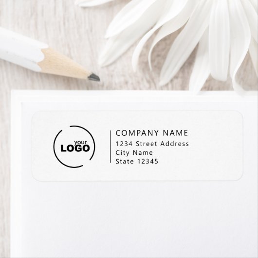 Étiquette de retour du logo professionnel (En situation)