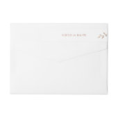 Étiquette de retour du Mariage de feuillage blanc (Dos)