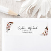 Étiquette de retour du Mariage de la soie (En situation)