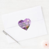 Étiquette de retour du Mariage Floral Violet (Enveloppe)
