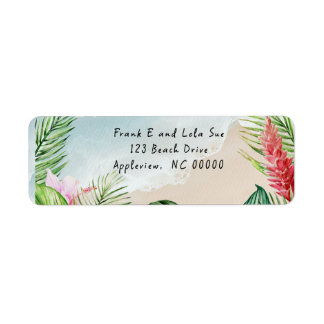 Étiquette de retour du Mariage Paradise Blooms