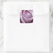 Étiquette de retour du Mariage Rose souple (Sac)