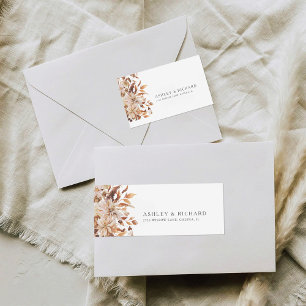 Étiquette de retour du Mariage Rustic Fall