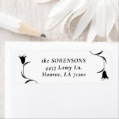 Étiquette de retour du MARIAGE TULIP NOIR MOD (En situation)