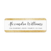 Étiquette de retour du script de trame de fond Gol (Devant)