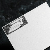 Étiquette de retour éffrayant Black Raven Hallowee