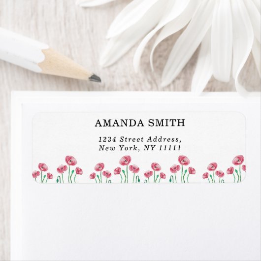 Étiquette de retour floral (En situation)