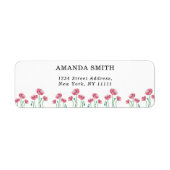 Étiquette de retour floral (Devant)