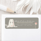 Étiquette de retour | Floral Girl Bunny Baptism (En situation)