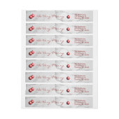 Étiquette de retour Joyeux Marbre (Feuille)