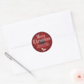 Étiquette de retour Joyeux Noël (Enveloppe)