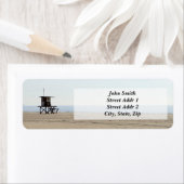 Étiquette de retour Lonely Beach (En situation)