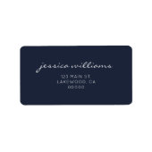 Étiquette de retour minimaliste moderne (Devant)