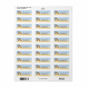 Étiquette de retour Mod Monkey (Feuille entière)