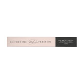 Étiquette de retour Monogramme Mariage classique (Individuel)