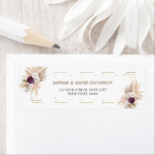 Étiquette de retour Pampas Grass Purple Florple (En situation)