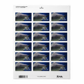 Étiquette de retour PERSONNALISÉ GRAND SHARK (Feuille entière)