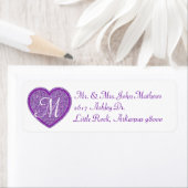 Étiquette de retour personnalisée de Purple Heart (En situation)