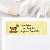 Étiquette de retour personnalisée pour la chèvre d (En situation)