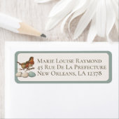 Étiquette de retour personnalisée pour l'oeuf d'oi (En situation)