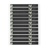 Étiquette de retour pour les fêtes avec Snowberry  (Feuille)